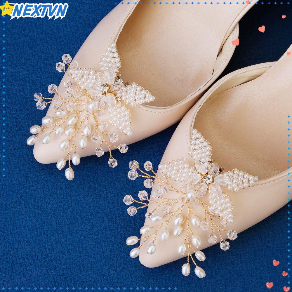 1 Cặp (2 Chiếc) Ghim Cài Giày Cao Gót Cho Cô Dâu