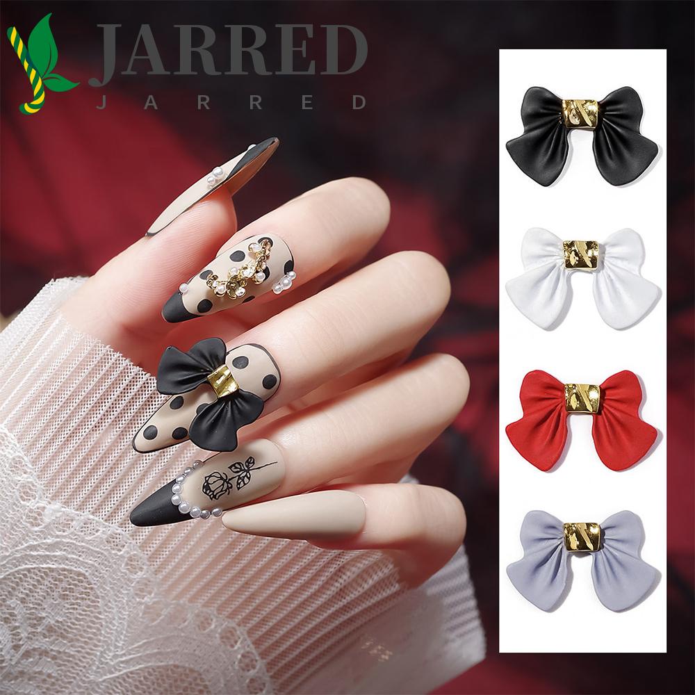 [Hàng mới về] Bộ 5 hạt phụ kiện hình nơ 3D đính móng tay nghệ thuật sang trọng