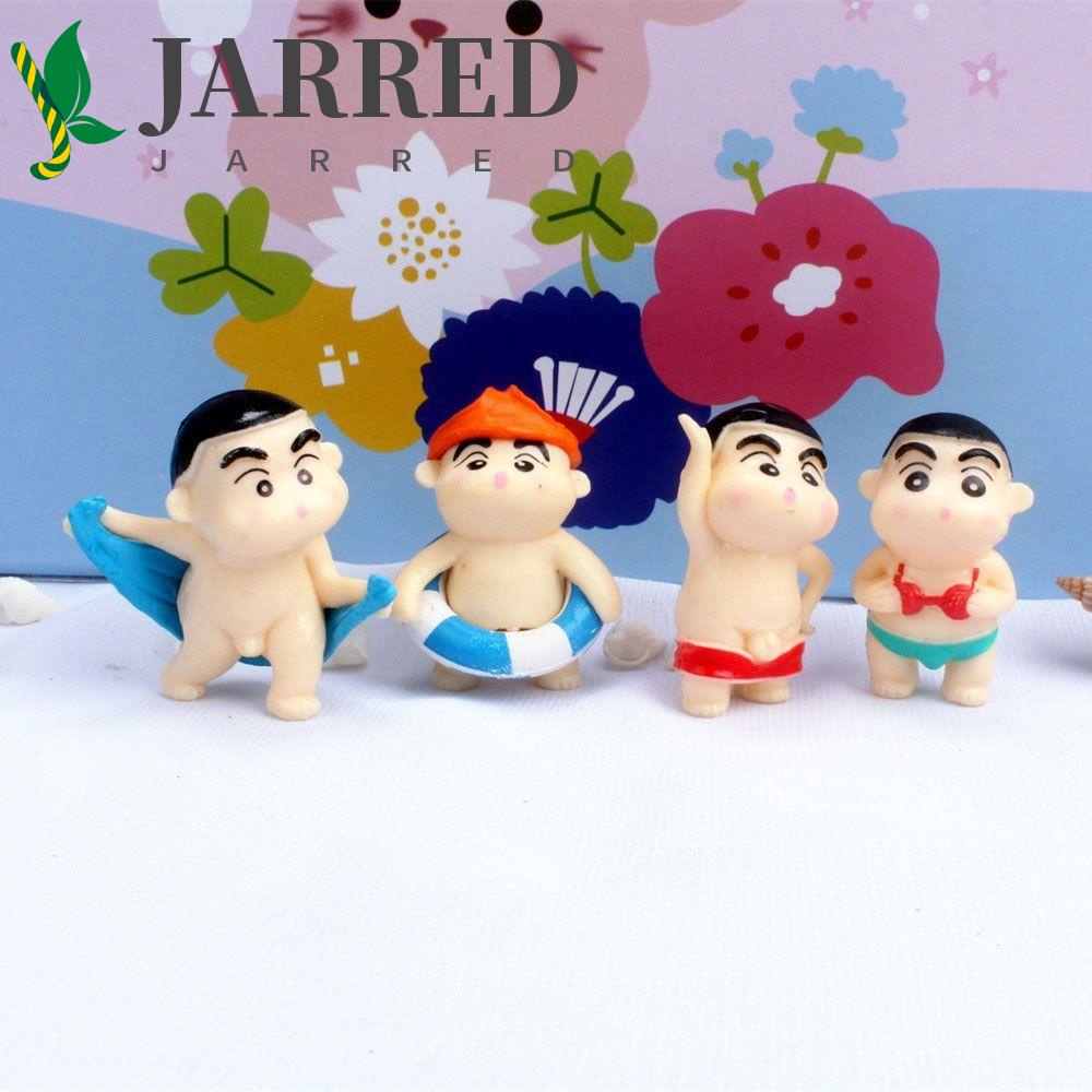 Set 4 mô hình cậu bé bút chì Shin hoạt hình dễ thương dùng trang trí