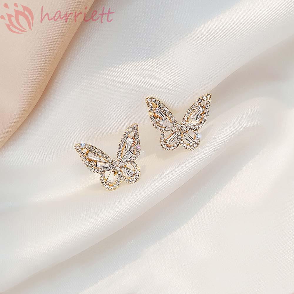 Khuyên Tai HARRIETT Nhỏ Dễ Thương|Bông Tai Hình Bướm Thời Trang Hàn Quốc Dành Cho Nữ