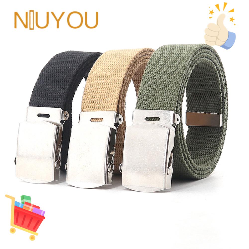 Thắt Lưng Bện Nylon Thiết Kế Sang Trọng Cổ Điển Unisex