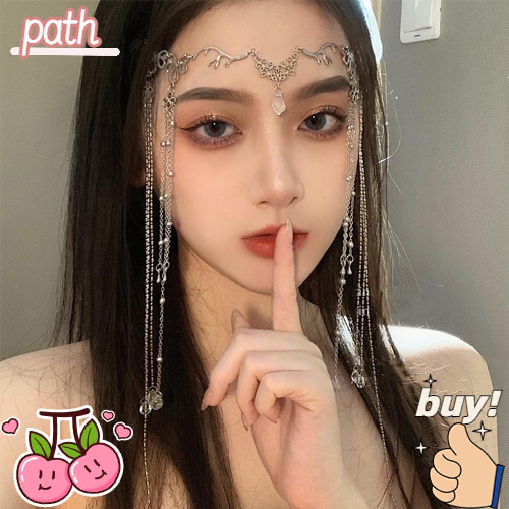 Phụ Kiện Trang Trí Trán Hình Giọt Nước Cho Đám Cưới|Băng Đô Tua Rua