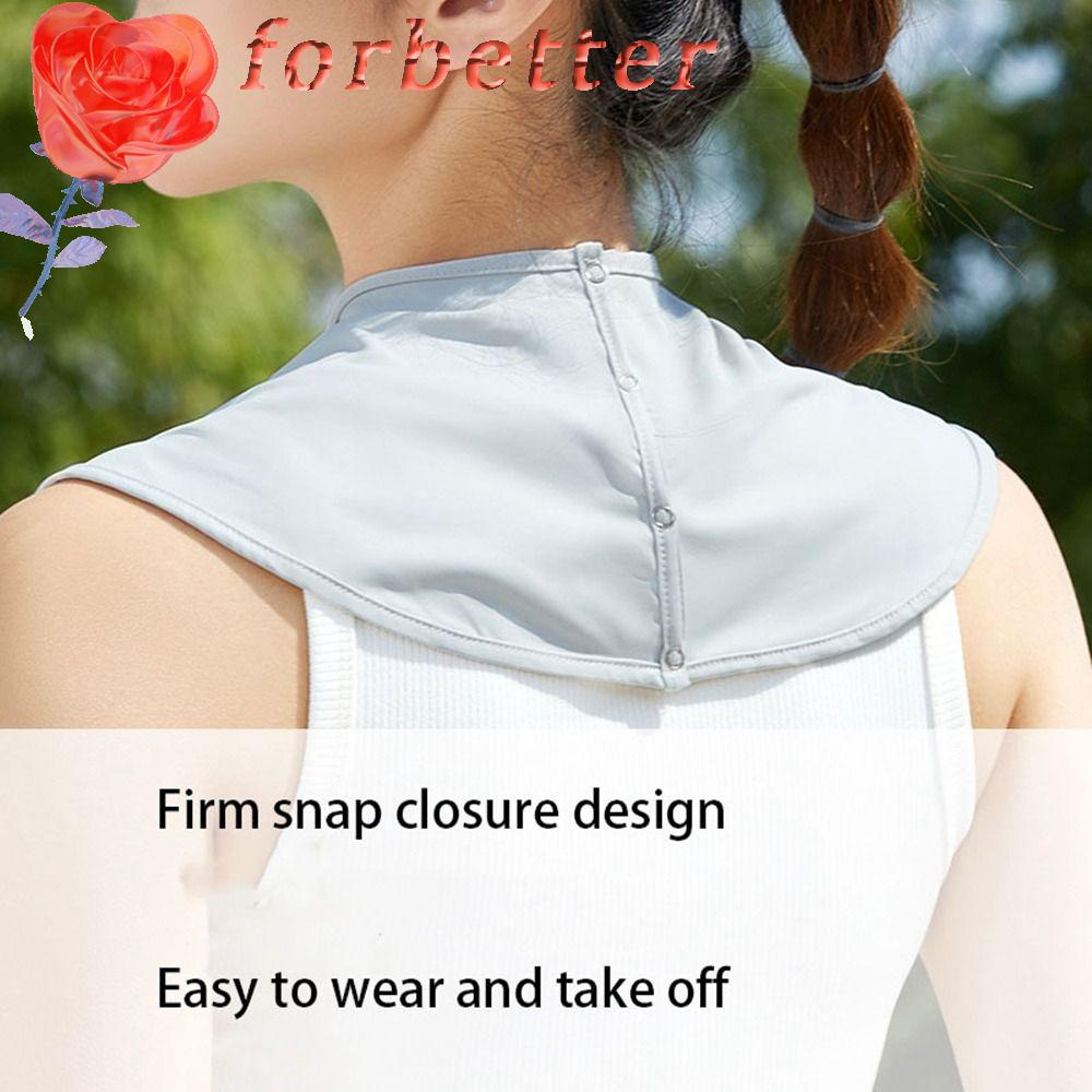 Khăn Quàng Cổ Chống Nắng / Tia UV Bằng Lụa Lạnh Bảo Vệ Vai Cho Nữ