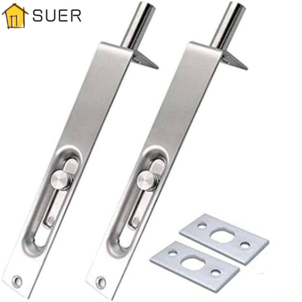 Bộ 2 Chốt Cửa Trượt Bằng Thép Không Gỉ Chống Bụi Cho Phòng Tắm