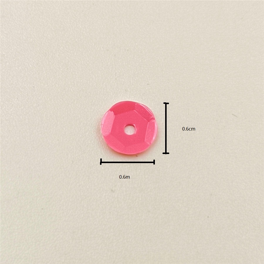 Set 1500 Hạt Kim Sa Tròn Nhiều Màu Bằng Nhựa PVC 6mm Trang Trí Ốp