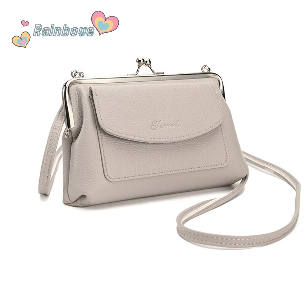 Túi Đeo Chéo Hình Vuông Cỡ Lớn Màu Sắc Cầu Vồng Phong Cách Cổ Điển Thời Trang Cho Nữ