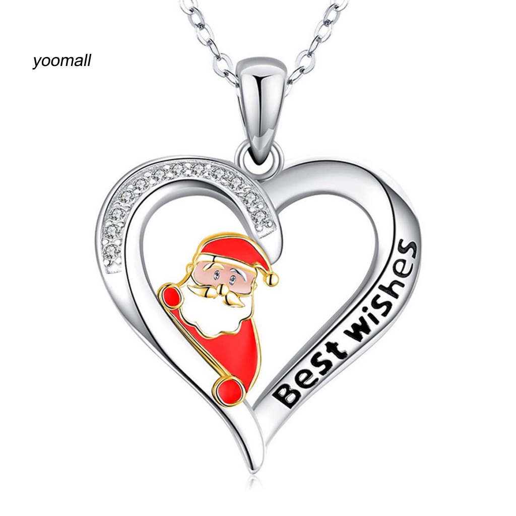 Vòng cổ Mặt Hình Trái Tim Đính Đá Lấp Lánh Cho Nữ