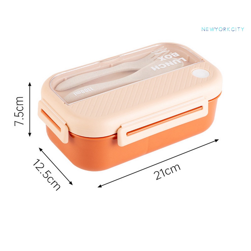 Hộp cơm Hai Tầng Dung Tích Lớn 1L / 1.1L Chống Rò Rỉ Tiện Dụng Cho Học Sinh