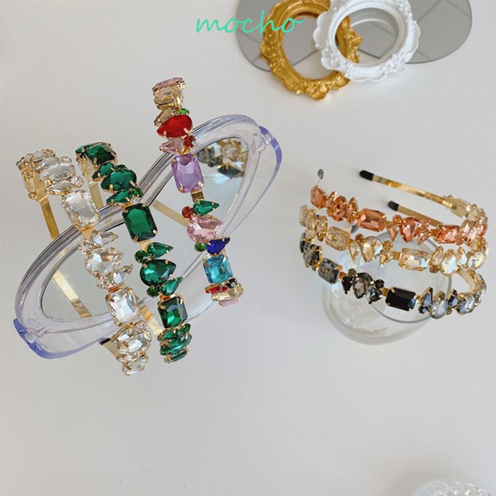 Mocho Băng Đô Cài Tóc Cô Dâu Mỏng Đa Năng Sang Trọng|Phụ Kiện Dây Buộc Tóc Xinh Xắn Thời Trang