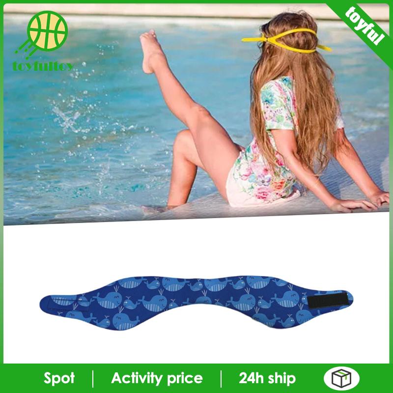 [Toyfulcabin] Băng Đô Bơi Co Giãn Bằng Cao Su Tổng Hợp Hình Đôi Tai Dễ Thương Chắc Chắn