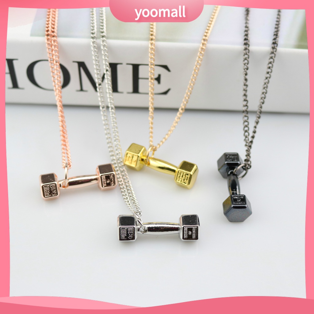 Vòng cổ Mặt Hình Quả Tạ Cá Tính Cho Nam Nữ