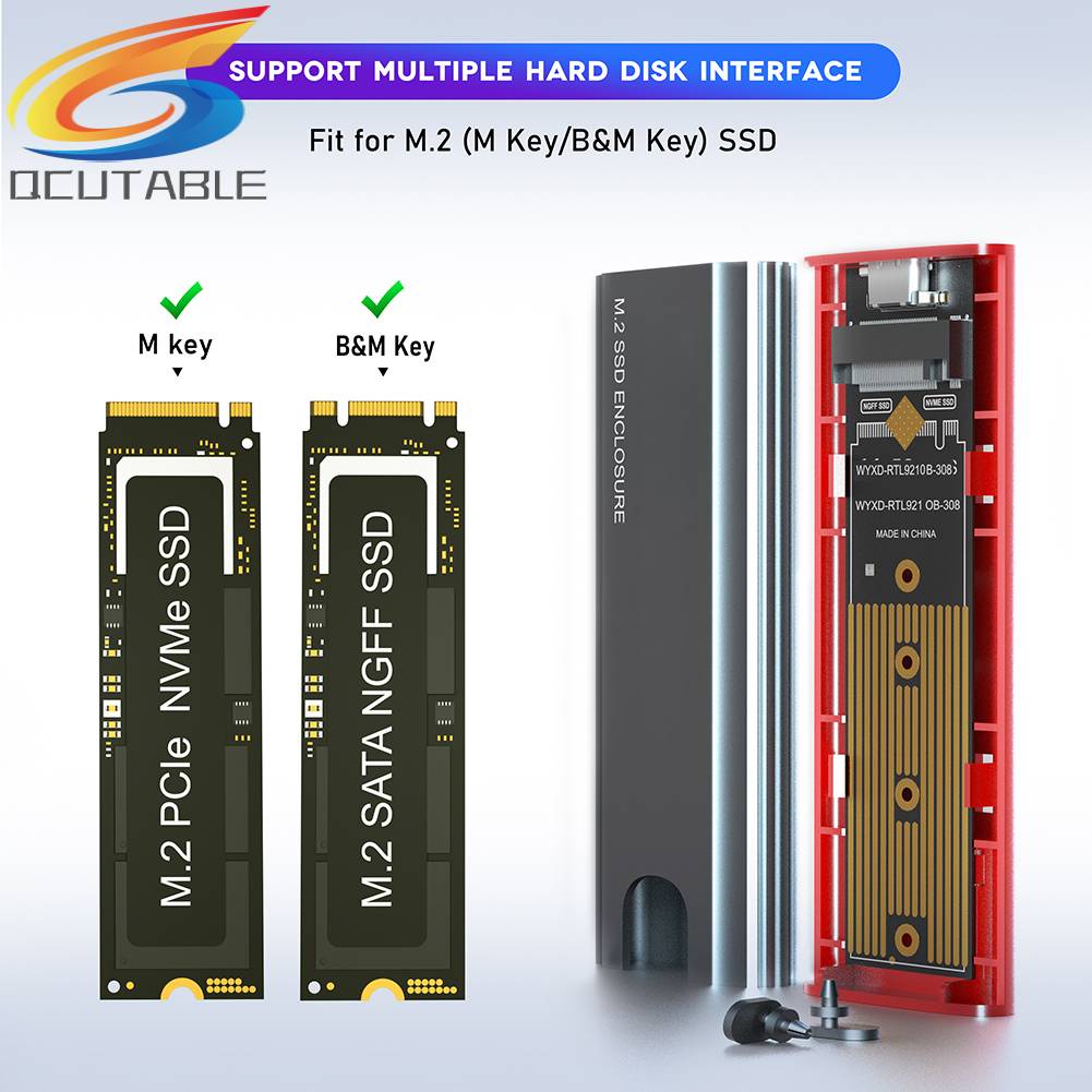 Hộp Đựng Ổ Cứng Ssd M2 2tb Nvme Pcie Ngff Sata M / b