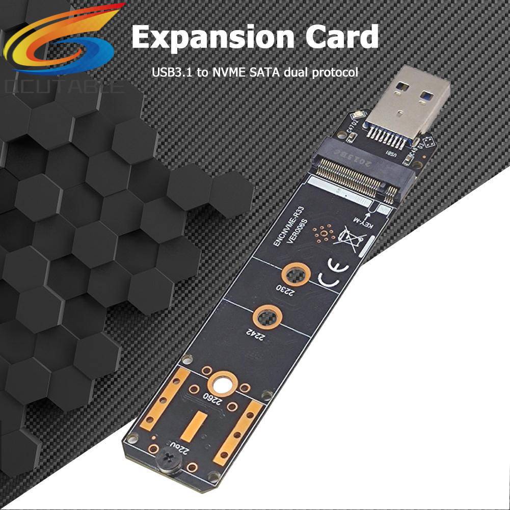 Thẻ Chuyển Đổi M.2 Sang USB NGFF M2 PCIe SATA Sang USB 3.1 Gen 2 Type A SSD