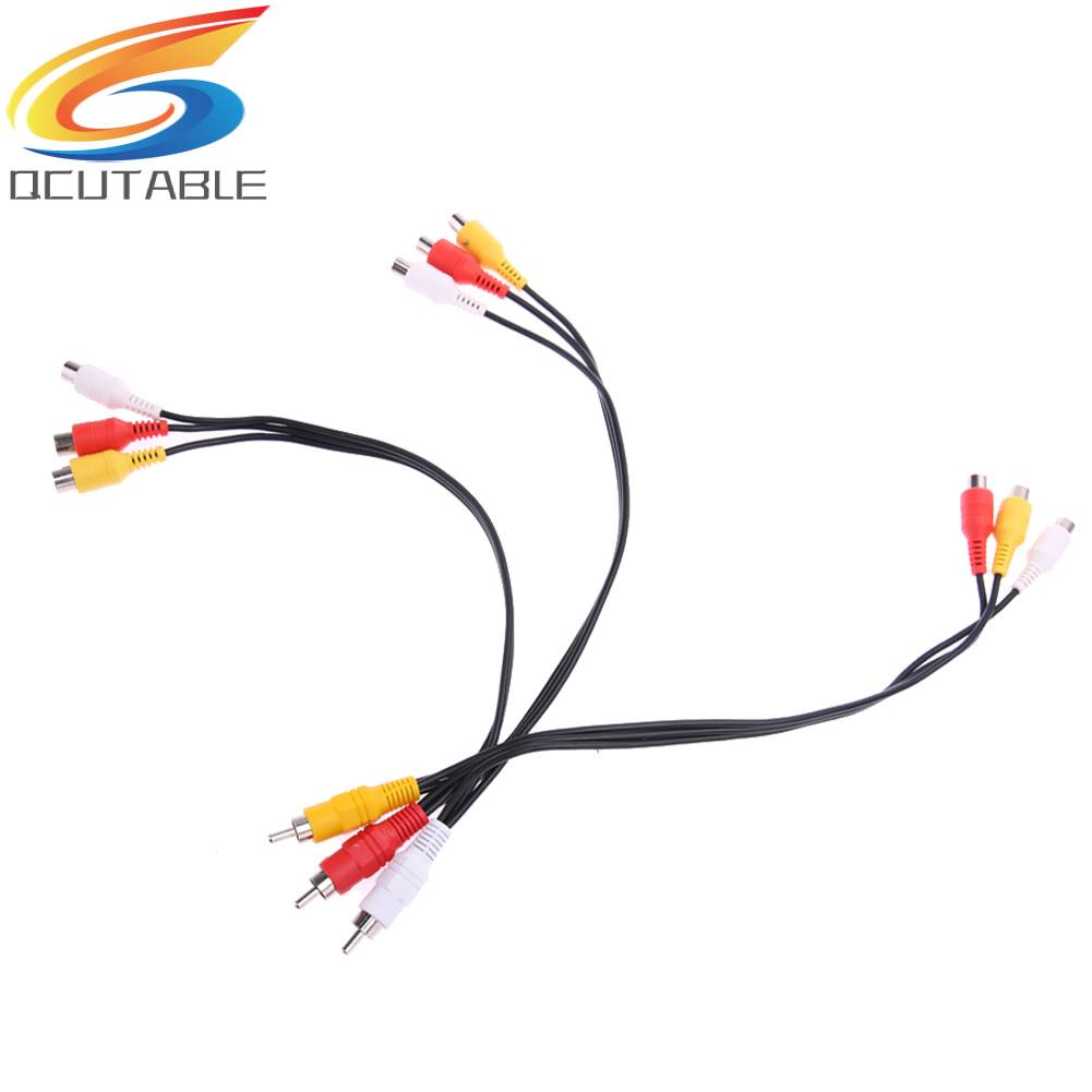 Cáp Chia Âm Thanh / Video 3 RCA ĐầU CắM Sang Lỗ CắM 9 RCA