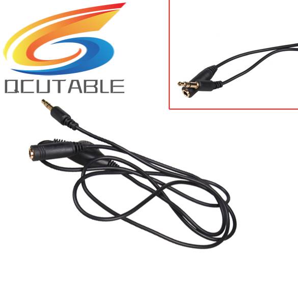 Dây Cáp Nối Dài Tai Nghe 3.5mm M / F Dài 1M Kèm Nút Điều Chỉnh Âm Lượng