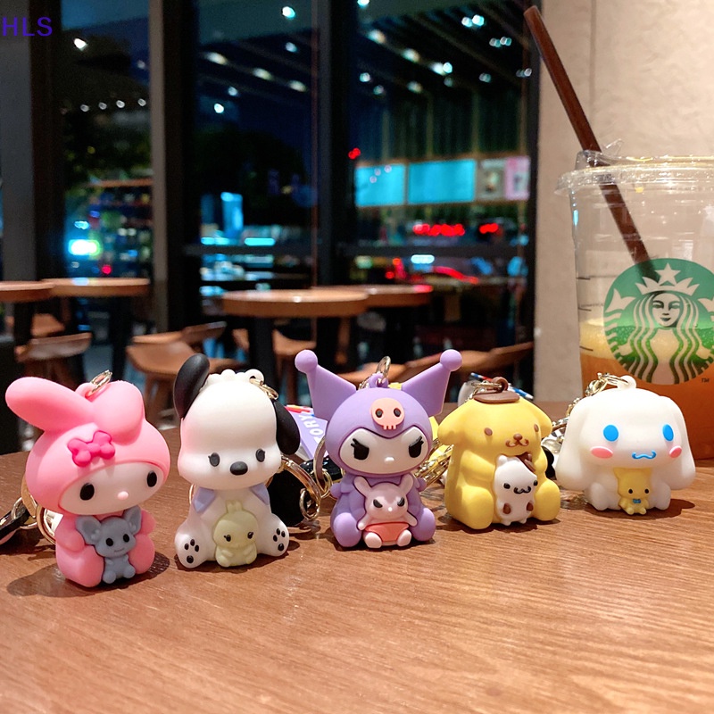 [HLS] Móc Khóa Xe Hơi / Túi Xách Nhỏ Nhắn Hình Hoạt Hình Sanrio Series Kulomi Cinnamon Đáng Yêu Làm Quà Tặng