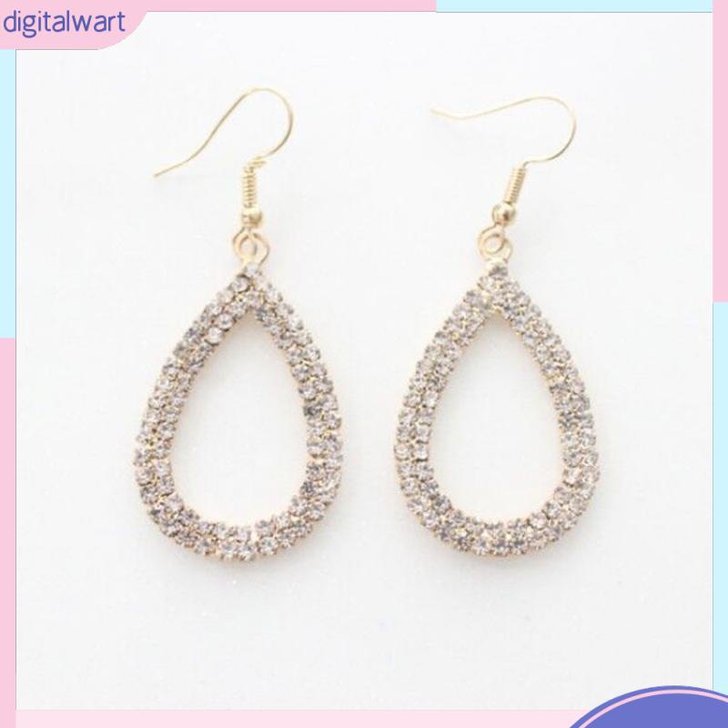 Đôi Bông Tai Dáng Dài Đính Đá Thời Trang Cho Nữ