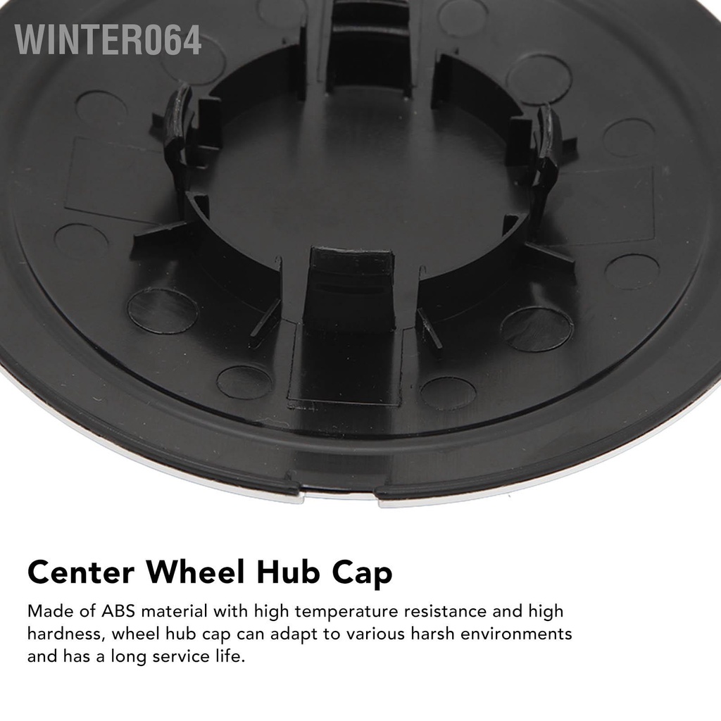 Winter064 Nắp Hup Bánh Xe Trung Tâm Có Viền Mạ Chrome 68078419AC Chịu Nhiệt Thay Thế Cho FIAT 500