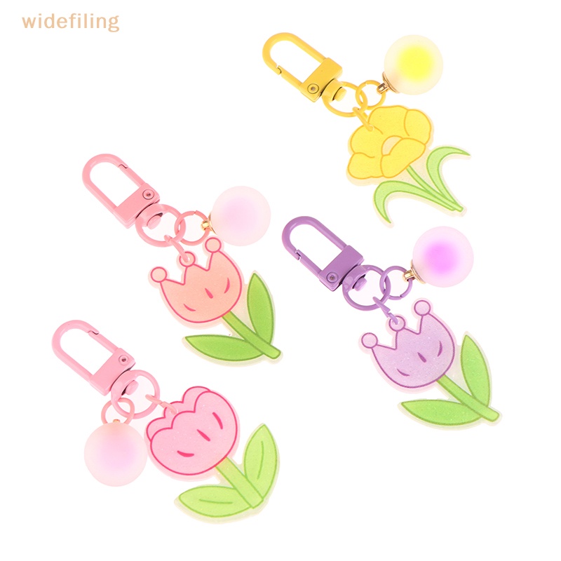 Móc Khóa Hình Bông Hoa / Vương Miện Màu Sắc Ngọt Ngào Xinh Xắn Cho Nữ