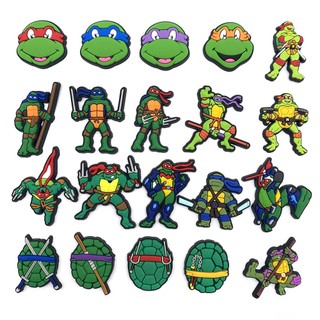 Ghim Cài Giày Ninja Rùa Hoạt Hình Jibbitz Cho Thanh Thiếu Niên Croc Ninja Rùa Croc Jibbits