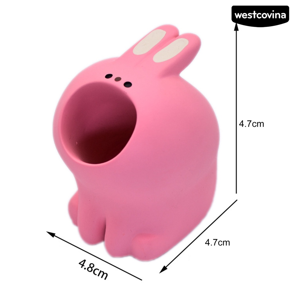 [WSTN]✎Giá Đỡ Bút Để Bàn Mini Bằng Nhựa Resin Họa Tiết Hoạt Hình Dễ Thương