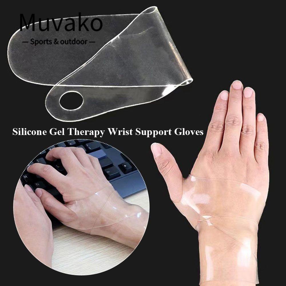 MUVAKO Găng Tay Trong Suốt Hỗ Trợ Giảm Đau Khớp 27.5 * 8.2 * 0.2cm