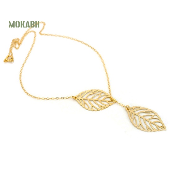 Vòng Cổ Choker Họa Tiết Chiếc Lá Thời Trang