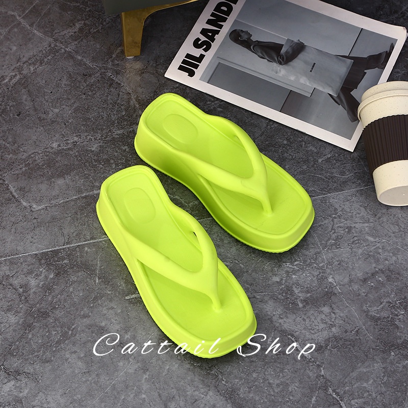 DISHULAN dép dép nữ sandal nữ dép bánh mì nữ dép bánh mì Chống Trượt 062113