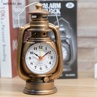 1 đồng hồ báo thức kiêm đèn dầu để bàn phong cách retro
