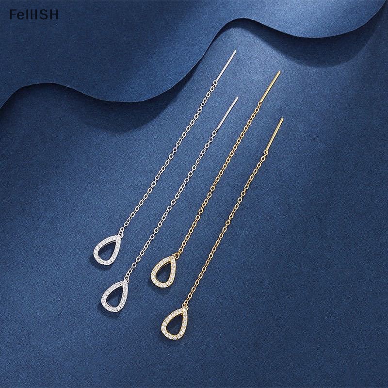 1 Đôi Bông Tai Dáng Dài Đính Đá Thời Trang 439br