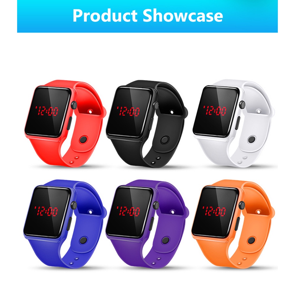 Đồng Hồ Điện Tử Thông Minh Dây Silicone Cho Bé