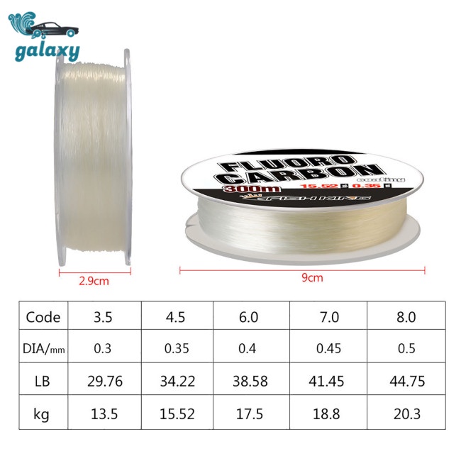 Galaxy 1 Cuộn Dây Câu Cá 300m 30-45lb Chất Lượng Cao