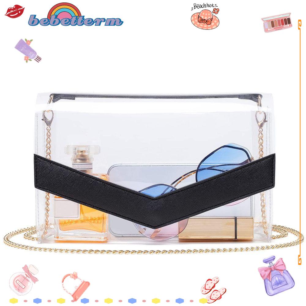 BEBETTERM Túi Đeo Chéo Mini Trong Suốt Sức Chứa Lớn Thời Trang