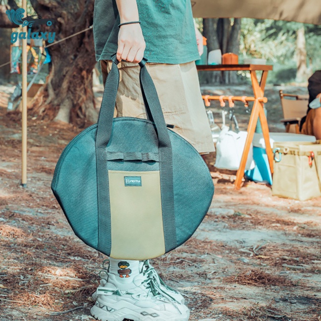 Galaxy Túi Vải Oxford Dày 38cm Đựng Đồ Chiên Gọn Gàng Cho Cắm Trại Ngoài Trời