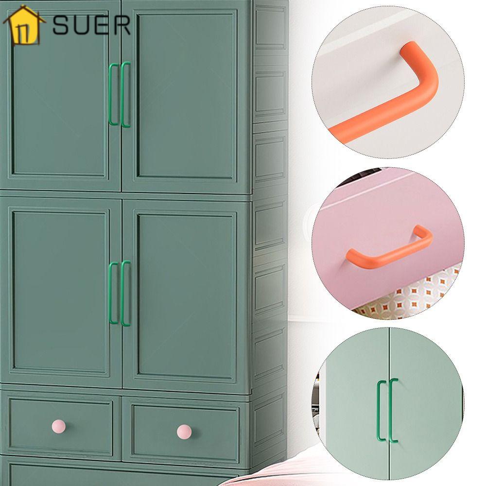 Tay Nắm Ngăn Kéo Tủ Quần Áo Dạng Cong Họa Tiết Hoạt Hình Nhiều Màu Thời Trang