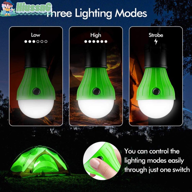 Bộ 4 Móc Treo Bóng Đèn Led Chống Nước Ipx8 Tiện Dụng Mang Theo Du Lịch Cắm Trại