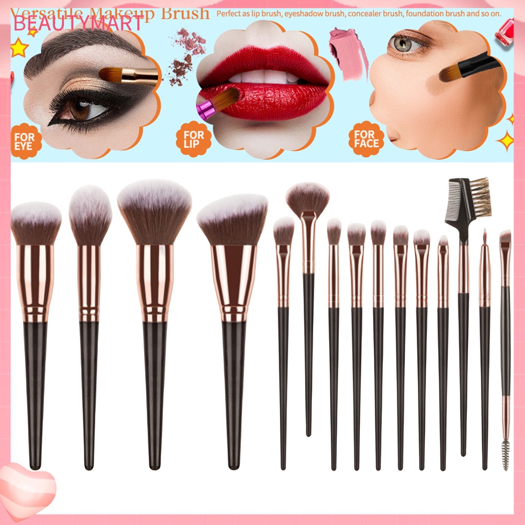 Set 7 / 10 / 15 Cọ Trang Điểm Má Hồng Hiệu Quả Cao Thoải Mái Đa Năng