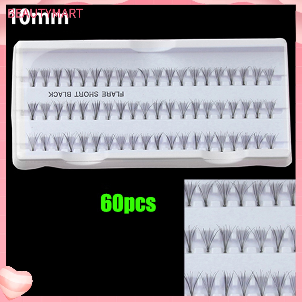 Cụm Lông Mi Giả Màu Đen 8 / 10 / 12mm Tự Làm Trang Điểm Cho Nữ