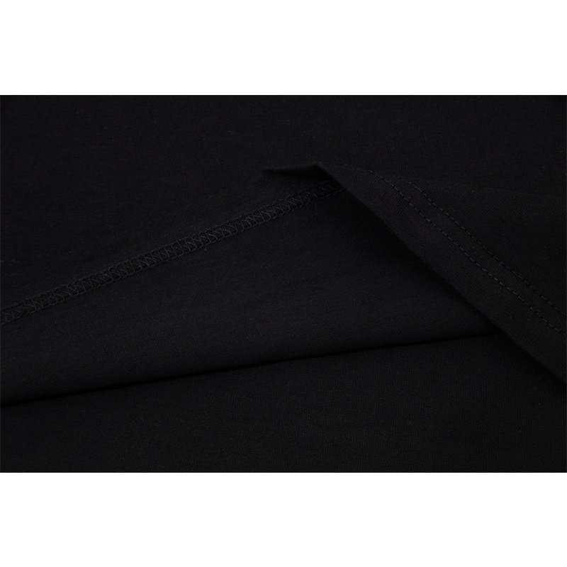 Ac-ne &amp; Stu-dios &amp; - Áo Thun Tay Ngắn Cổ Tròn Dáng Rộng Màu Trơn Có Gân In Chữ Thời Trang Cho Nam Và Nữ