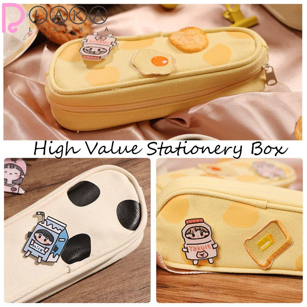 LAKAMIER Túi Đựng Bút Họa Tiết Hoạt Hình Dễ Thương