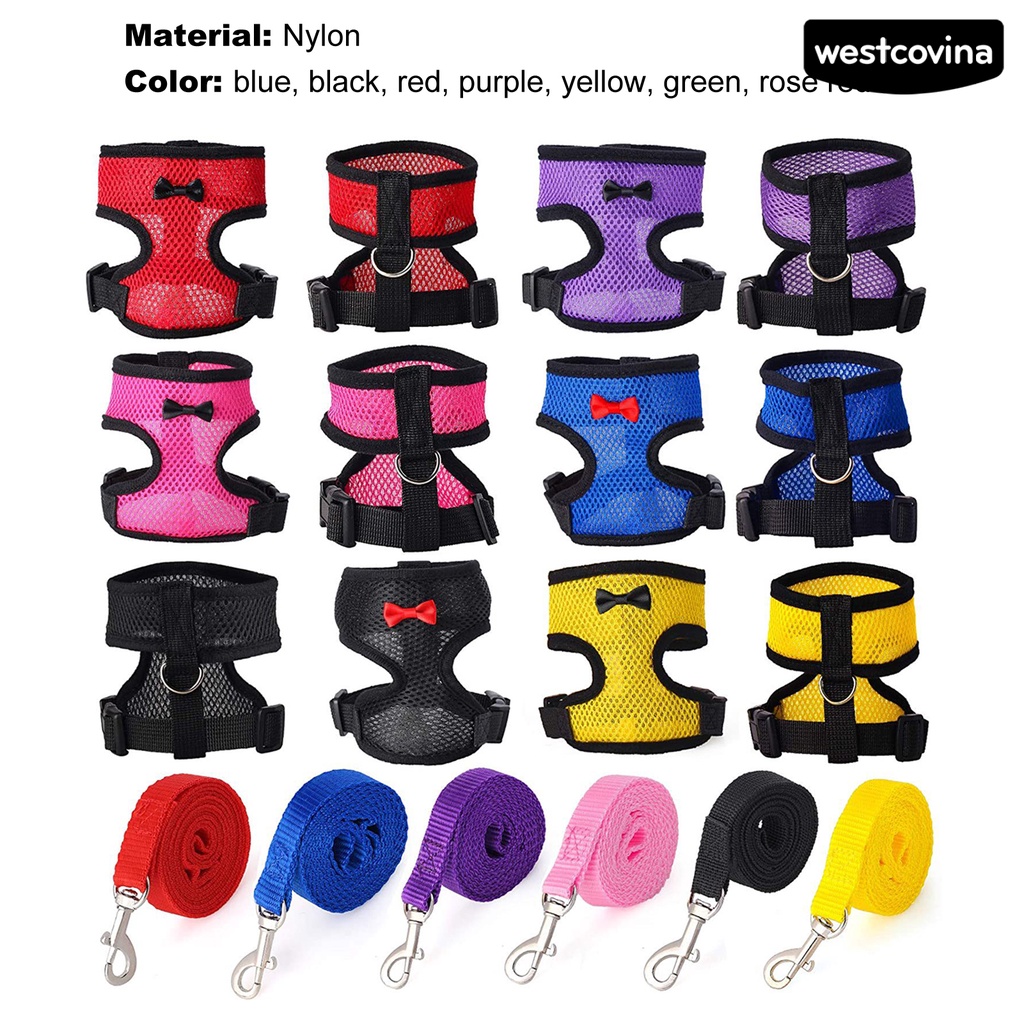 [COD]♞Áo Vest Lưới Thoáng Khí Có Kẹp Bằng Thép Không Gỉ Có Thể Điều Chỉnh Dành Cho Chó Mèo