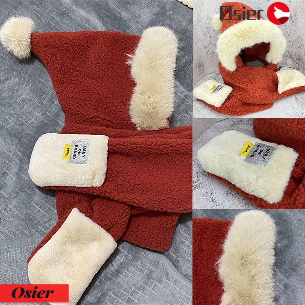 OSIER1 Khăn Choàng Cổ Dày Dặn Chống Gió Giữ Ấm Mùa Đông Cho Nữ