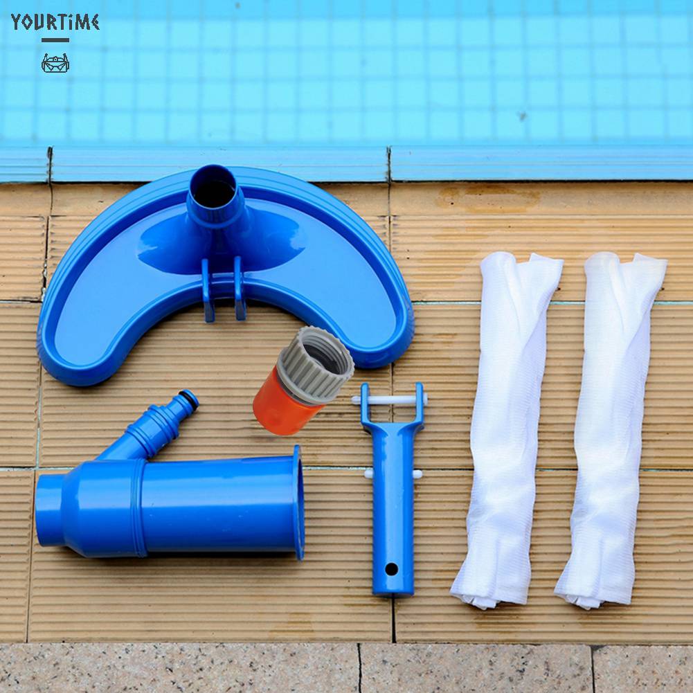 Máy Hút Bụi Hồ Bơi Đầu Hút Chân Không Kèm Cọ Vệ Sinh Phích Cắm US