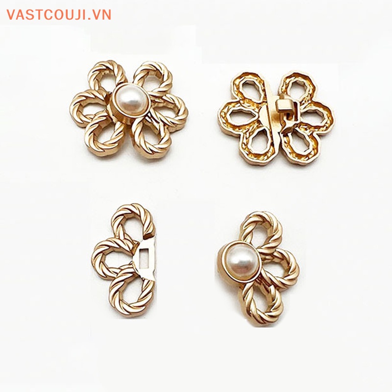 Vastji Nút Cài Áo Bằng Kim Loại Phong Cách Hanfu Tang Cổ Điển DIY