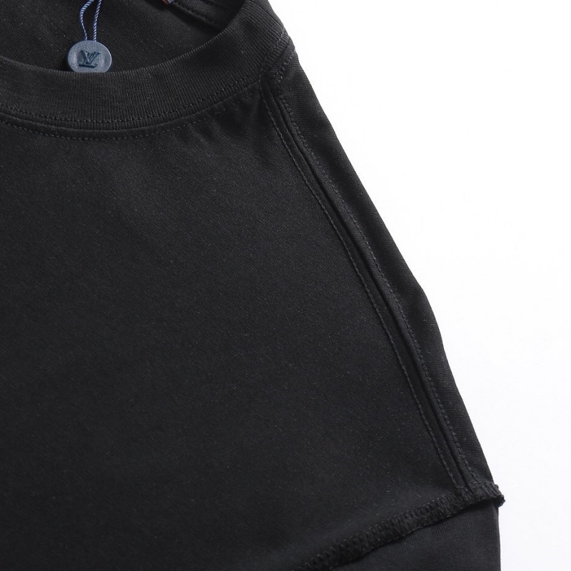 L &amp; V-Rainbow Áo Thun Tay Ngắn Cổ Tròn In Hình Đám Mây Và Chữ Thoải Mái Thoáng Khí Cho Nam Và Nữ