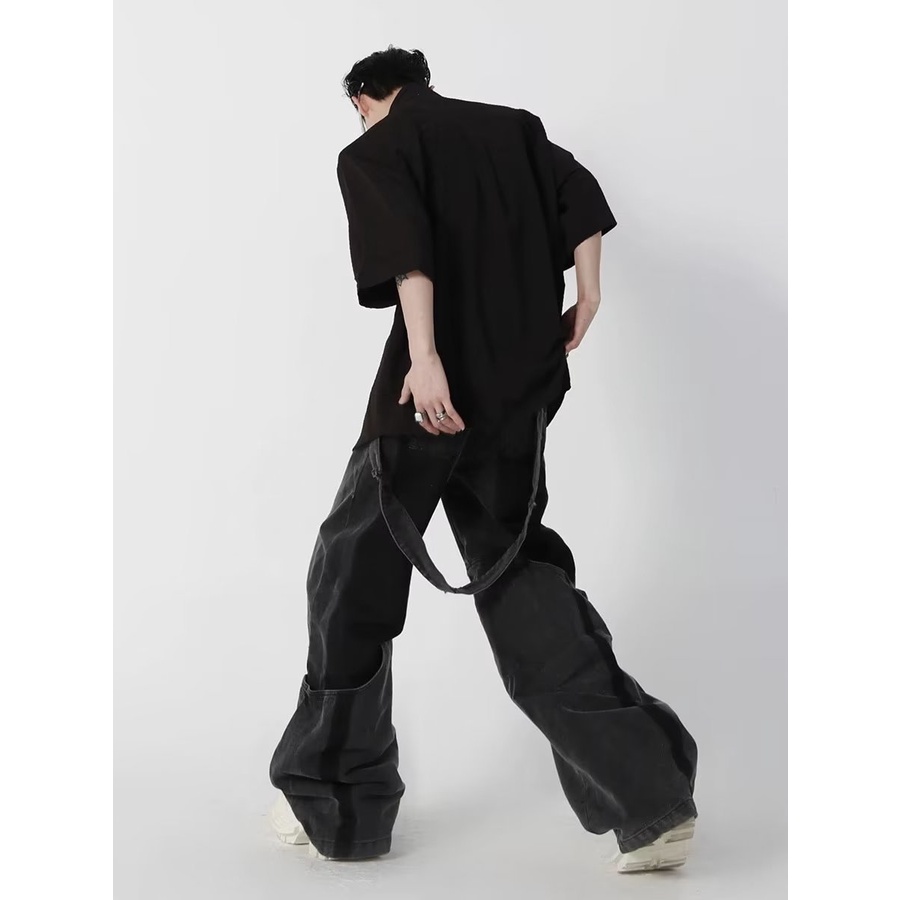 Áo Sơ Mi Ngắn Tay Cổ Đứng Cài Nút Dập Nổi Họa Tiết Phong Cách Trung Hoa