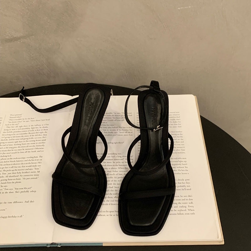 Sandal Cao Gót Thiết Kế Mới Đơn Giản Thời Trang Theo Phong Cách Pháp Cho Nữ
