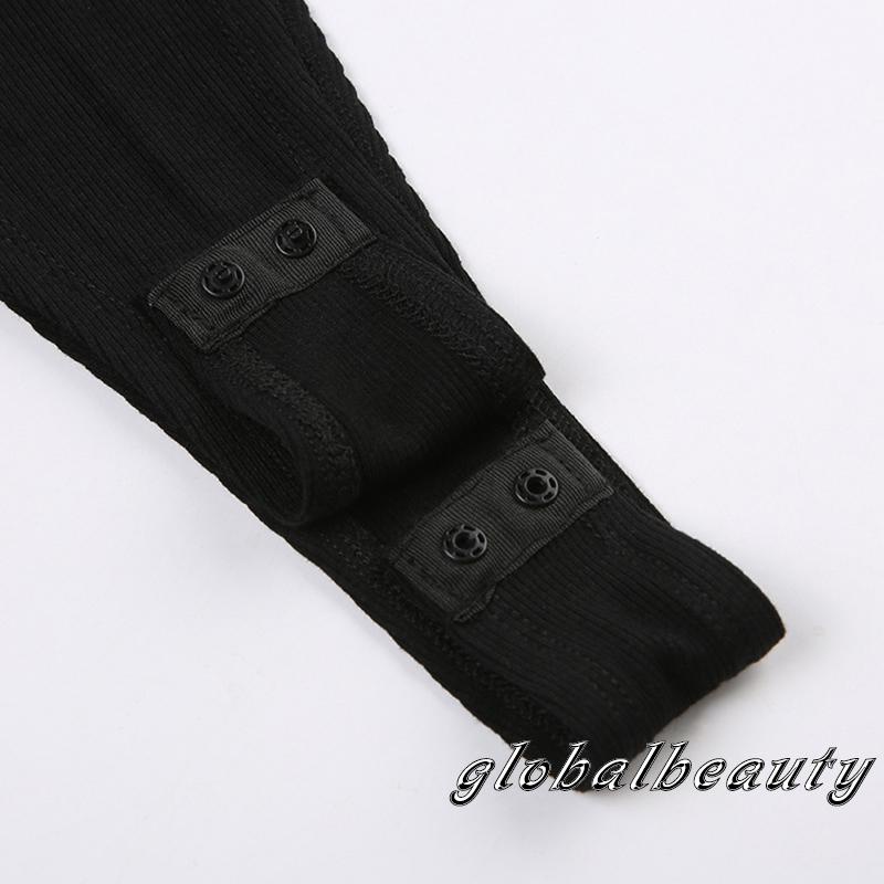 Bộ Áo Liền Quần Màu Đen Không Tay In Chữ Thời Trang Mùa Hè Cho Nữ