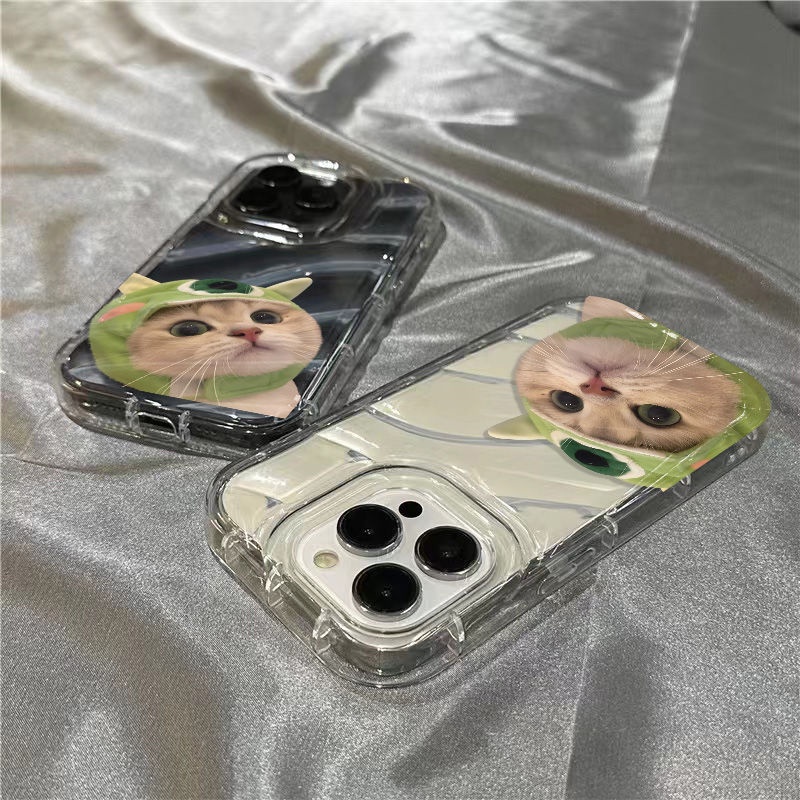 Ốp Điện Thoại Mềm Màu Xanh Lá In Họa Tiết Dễ Thương Cho Iphone 7 8plus 14Promax Xr111312Phụ Kiện Cho Toumao / Od8T8T