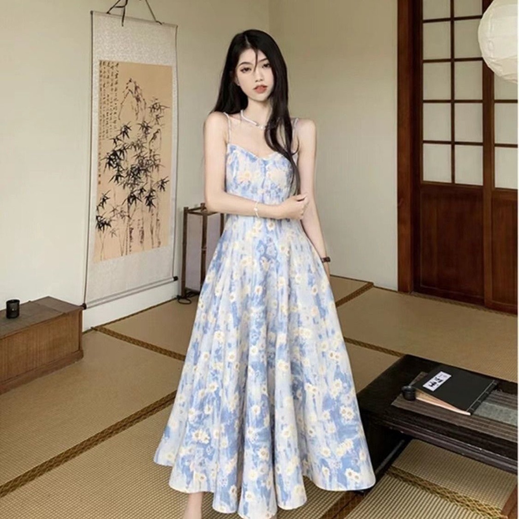 Đầm Hai Dây Dáng Ôm Phong Cách Thời Trang Mùa Hè Pháp Hàng Mới Dành Cho Bạn Nữ